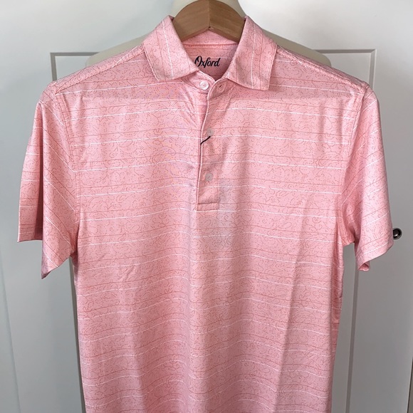 NWT Oxford Lauderhill Stripe Print Polo - Picture 2 of 7